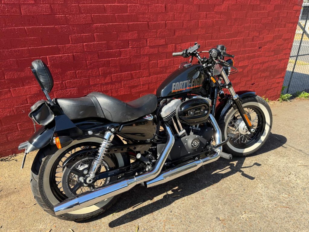 HARLEY DAVIDSON XL SERIES MOTOR CYCLE – BLACK – 2014, 9105km only, as new, fully serviced, 12 months registration.